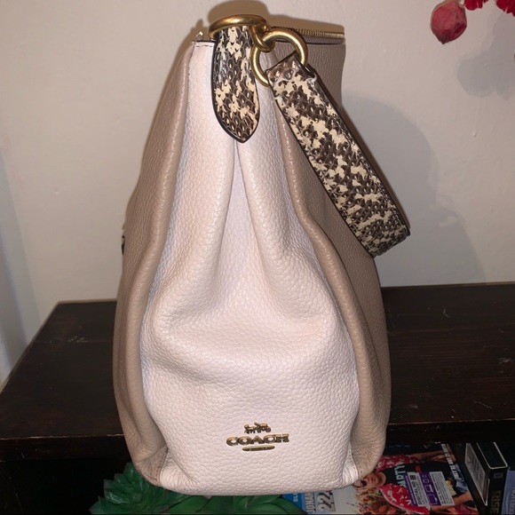 Coach Shay Shoulder Bag with Snakeskin Detail - Picture 5 of 8